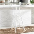 Safavieh Quai Wood Swivel Counter Stool  in White
