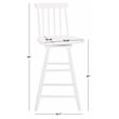 Safavieh Quai Wood Swivel Counter Stool  in White