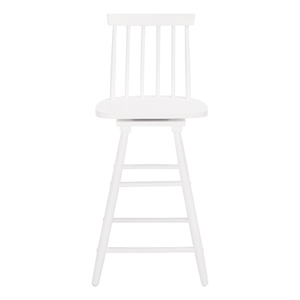 Safavieh Quai Wood Swivel Counter Stool  in White