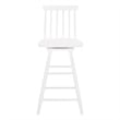 Safavieh Quai Wood Swivel Counter Stool  in White
