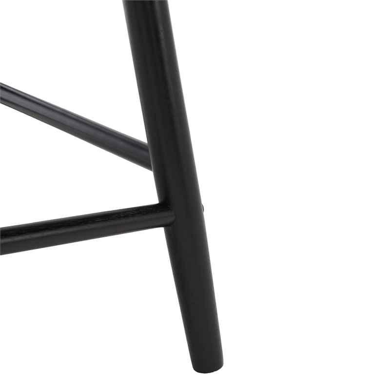 Safavieh May Wood Counter Stool in Black
