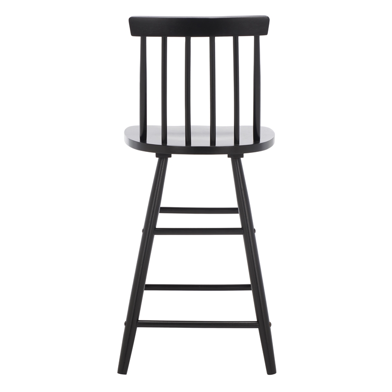 Safavieh May Wood Counter Stool in Black