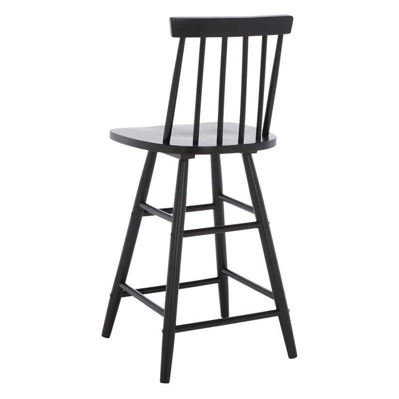 Safavieh May Wood Counter Stool in Black