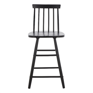 Safavieh May Wood Counter Stool in Black