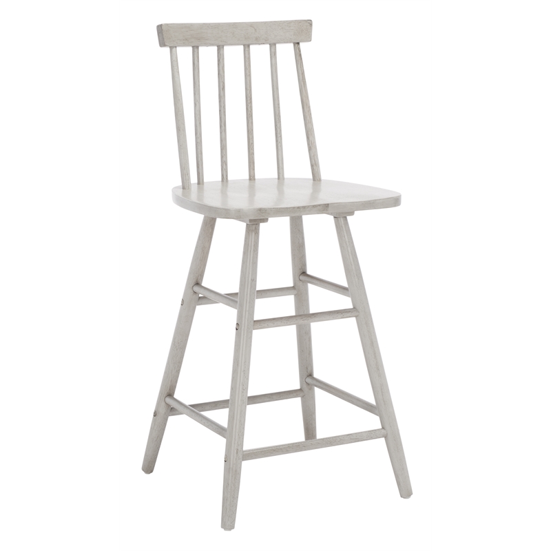 Safavieh May Wood Counter Stool  in Gray