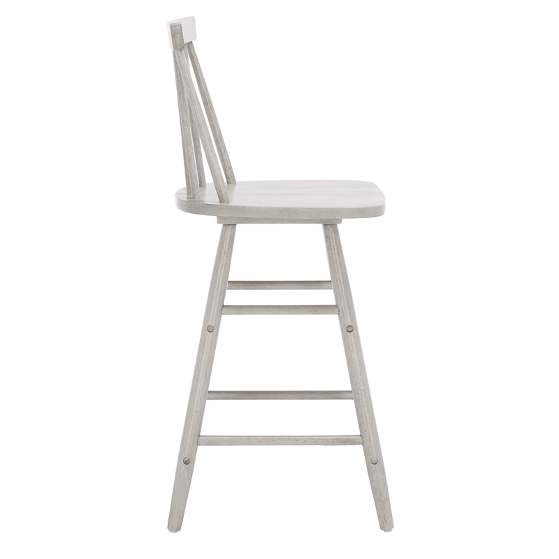 Safavieh May Wood Counter Stool  in Gray