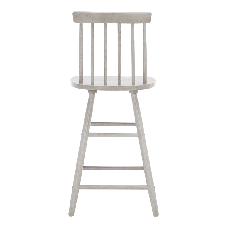 Safavieh May Wood Counter Stool  in Gray