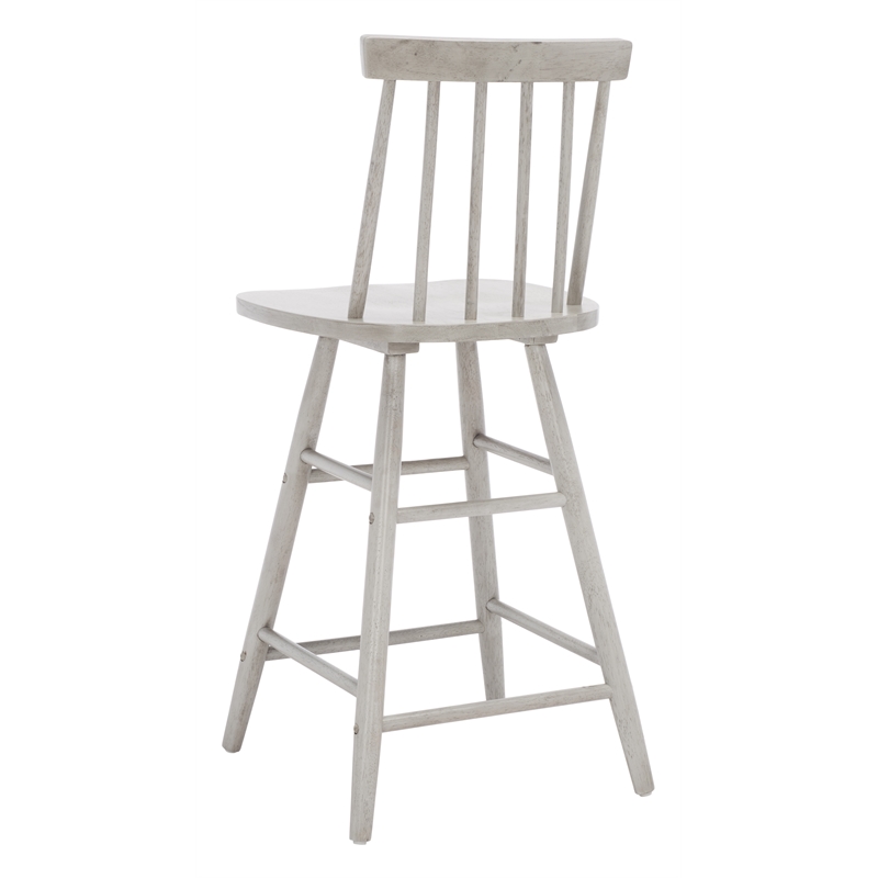Safavieh May Wood Counter Stool  in Gray