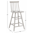 Safavieh May Wood Counter Stool  in Gray