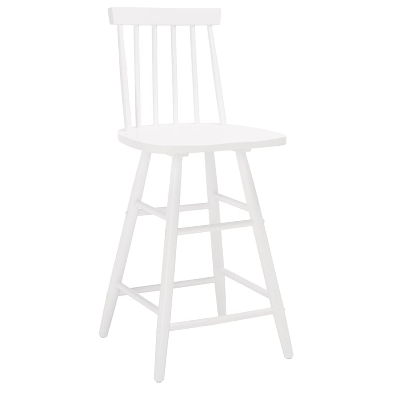 Safavieh May Wood Counter Stool in White