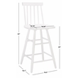 Safavieh May Wood Counter Stool in White