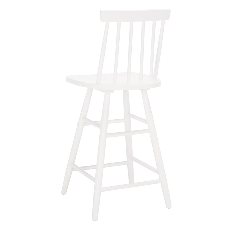 Safavieh May Wood Counter Stool in White
