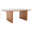 Safavieh Truman Wood Rectangle Coffee Table in Brown