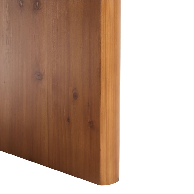 Safavieh Truman Wood Rectangle Coffee Table in Brown