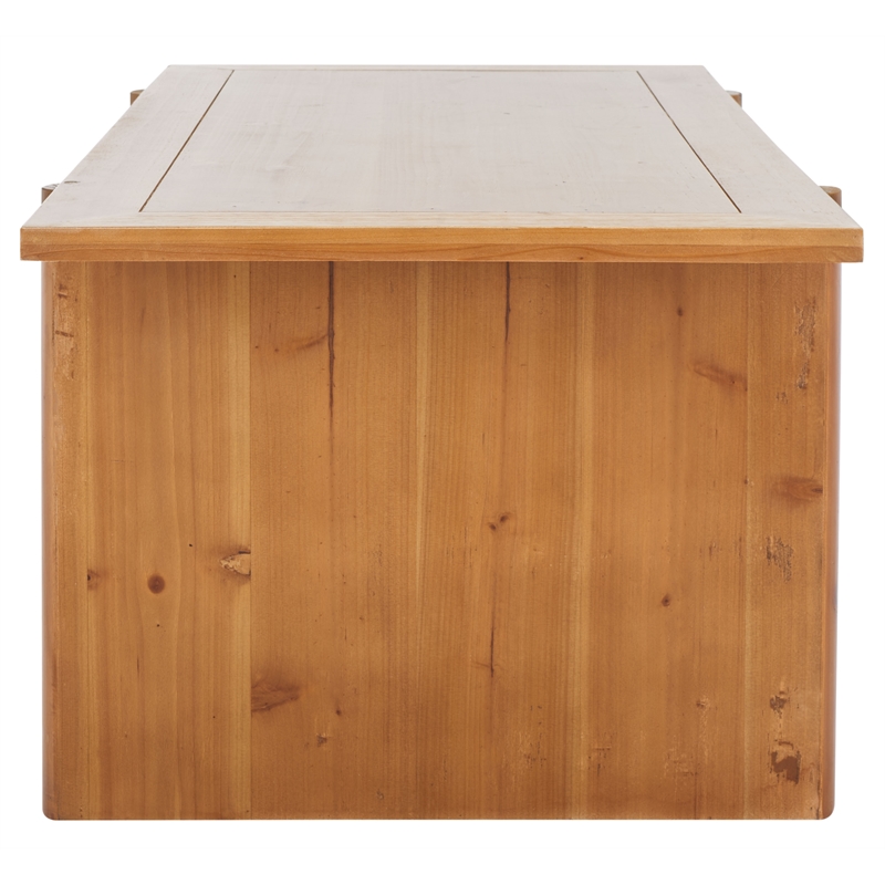 Safavieh Truman Wood Rectangle Coffee Table in Brown