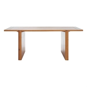 Safavieh Truman Wood Rectangle Coffee Table in Brown