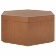 Safavieh Rafaela Hexagon Coffee Table Wood in Natural / Brown