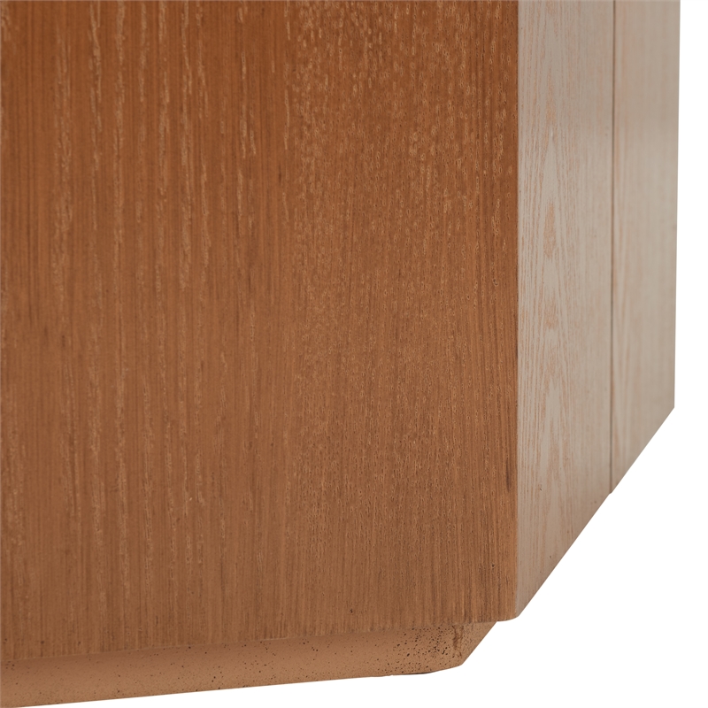 Safavieh Rafaela Hexagon Coffee Table Wood in Natural / Brown