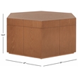 Safavieh Rafaela Hexagon Coffee Table Wood in Natural / Brown