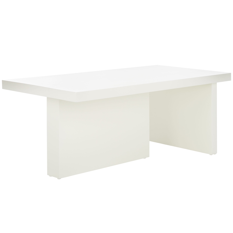Safavieh Assana Pine Wood Coffee Table in Ivory