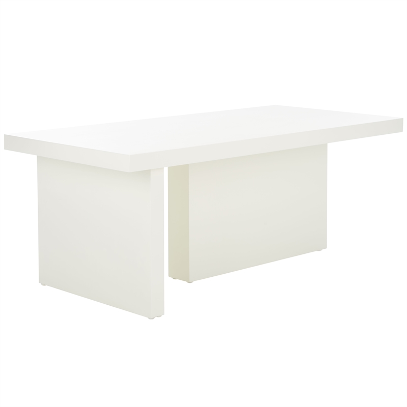 Safavieh Assana Pine Wood Coffee Table in Ivory