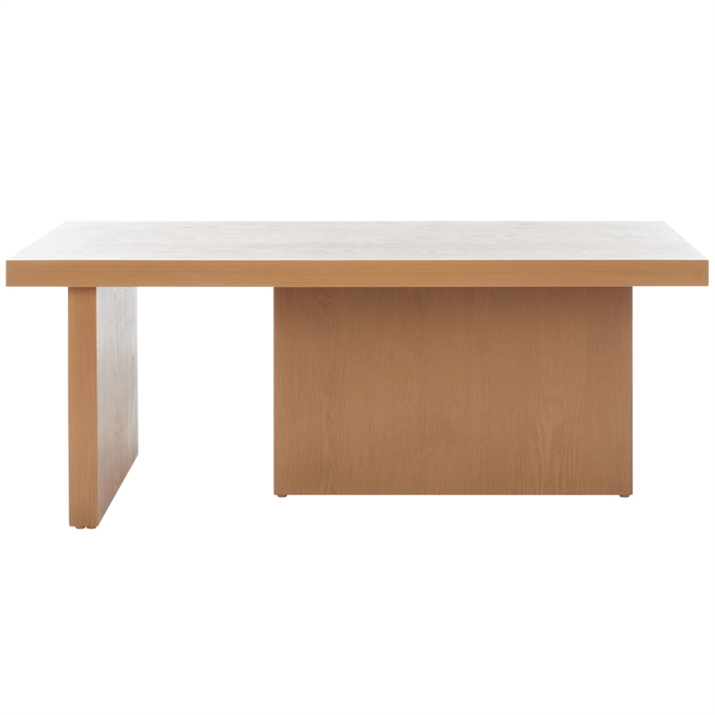 Safavieh Assana pine Wood Coffee Table in Sand