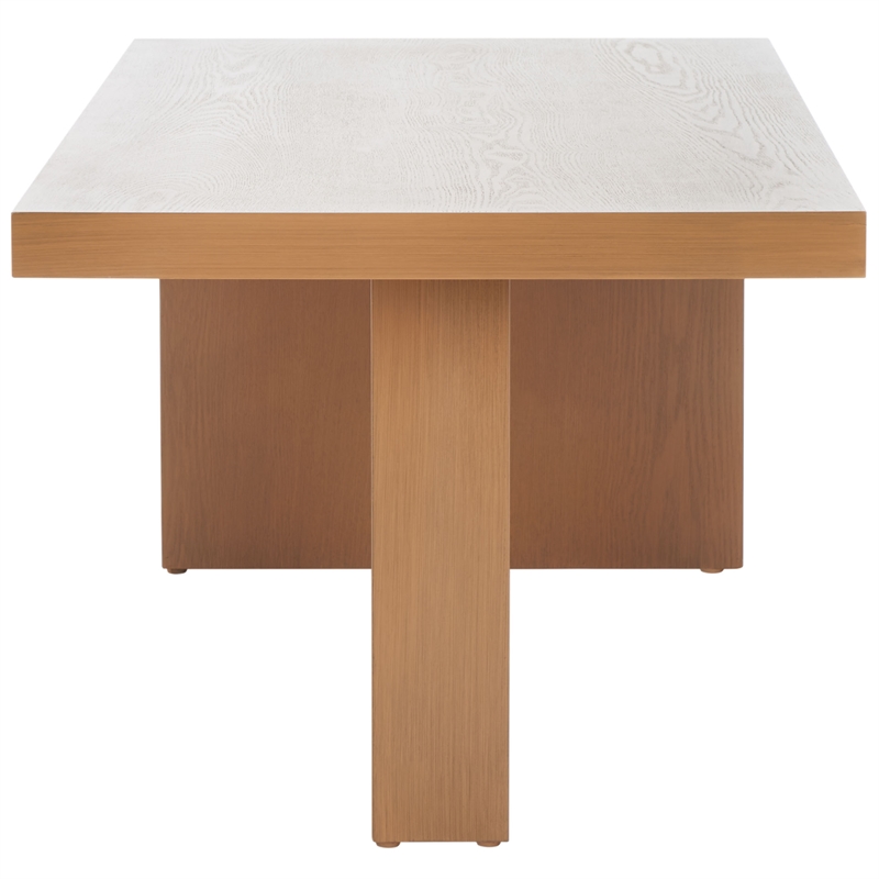 Safavieh Assana pine Wood Coffee Table in Sand