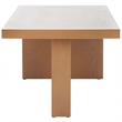 Safavieh Assana pine Wood Coffee Table in Sand