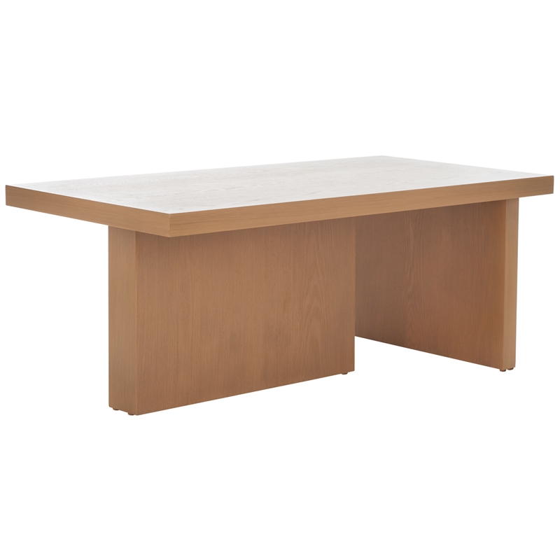 Safavieh Assana pine Wood Coffee Table in Sand