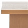 Safavieh Assana pine Wood Coffee Table in Sand