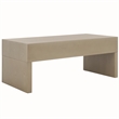 Safavieh Rune Pine Wood Coffee Table W/ Drawers in Gray / Beige