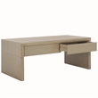 Safavieh Rune Pine Wood Coffee Table W/ Drawers in Gray / Beige