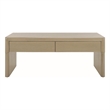 Safavieh Rune Pine Wood Coffee Table W/ Drawers in Gray / Beige