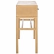 Safavieh Ajana Wood and Metal 2 Drawer Console Table  in Camel