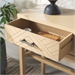 Safavieh Ajana Wood and Metal 2 Drawer Console Table  in Camel
