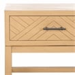 Safavieh Ajana Wood and Metal 2 Drawer Console Table  in Camel