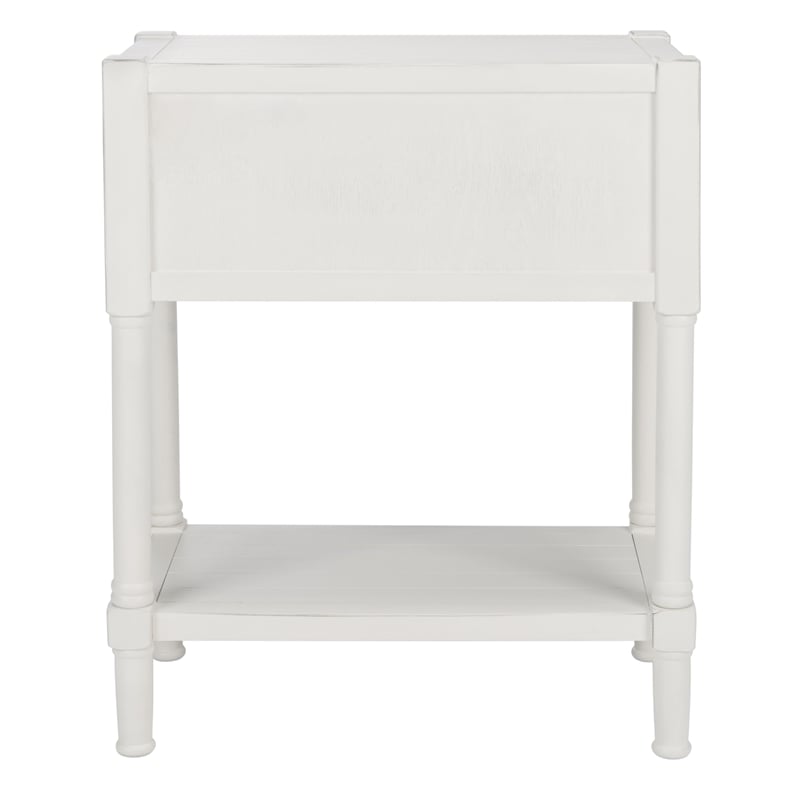 Safavieh Filbert Wood and Metal 3 Drawer Console Table Wood in White