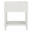 Safavieh Filbert Wood and Metal 3 Drawer Console Table Wood in White