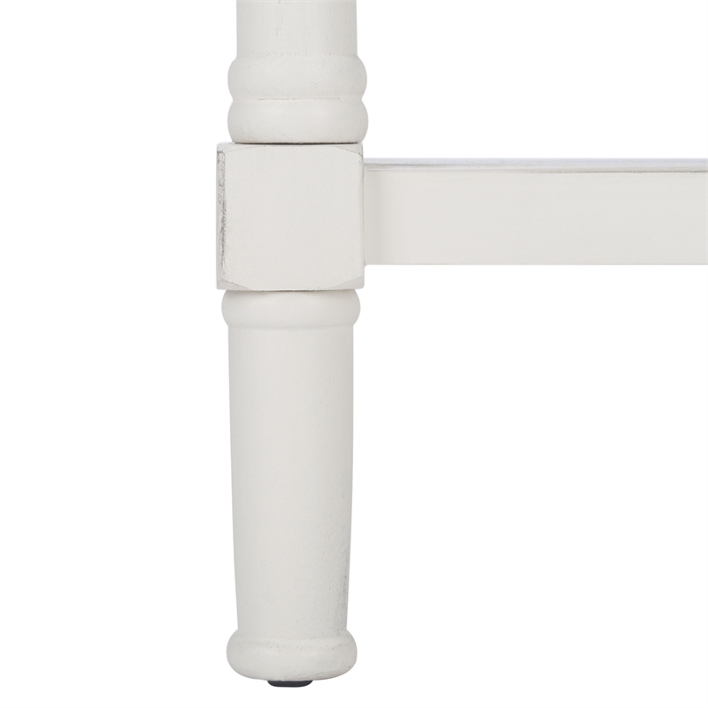 Safavieh Filbert Wood and Metal 3 Drawer Console Table Wood in White