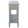 Safavieh Tate Wood and Metal 2 Drawer Console Table in Gray
