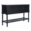 Safavieh Tate Wood and Metal 2 Drawer 2 Door Console Table in Black