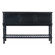 Safavieh Tate Wood and Metal 2 Drawer 2 Door Console Table in Black