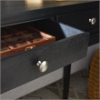 Safavieh Opal Wood  and Metal 2 Drawer Console Table in Black
