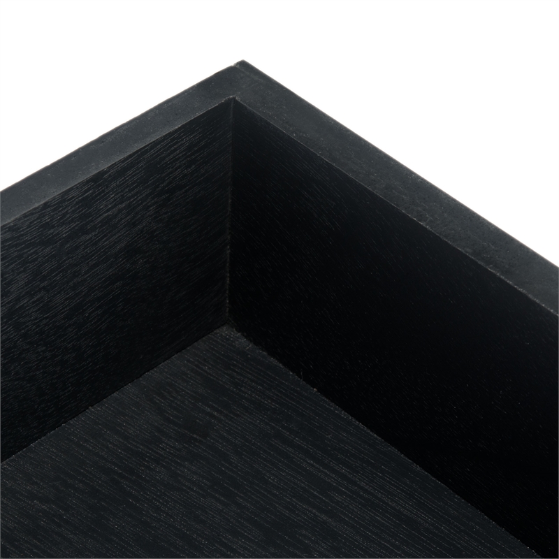 Safavieh Opal Wood  and Metal 2 Drawer Console Table in Black