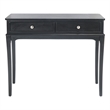 Safavieh Opal Wood  and Metal 2 Drawer Console Table in Black