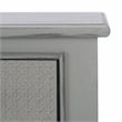 Safavieh Haines Wood and Metal 4  Drawer Console Table in Gray
