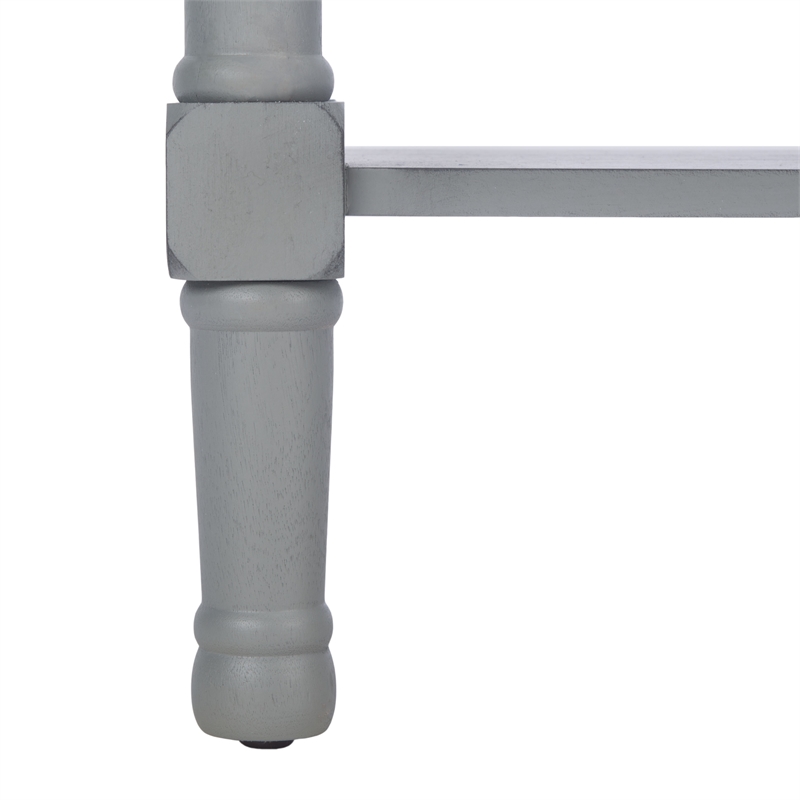 Safavieh Haines Wood and Metal 4  Drawer Console Table in Gray