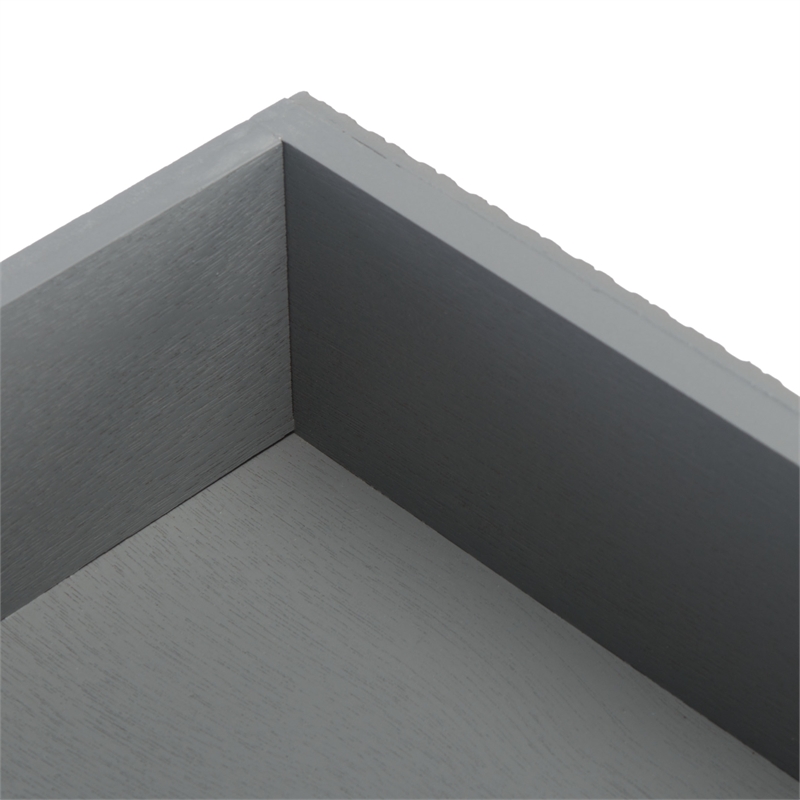 Safavieh Haines Wood and Metal 4  Drawer Console Table in Gray