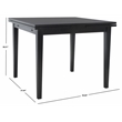 Safavieh Cullen Extension Dining Table Wood in Black