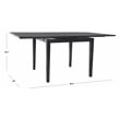 Safavieh Cullen Extension Dining Table Wood in Black